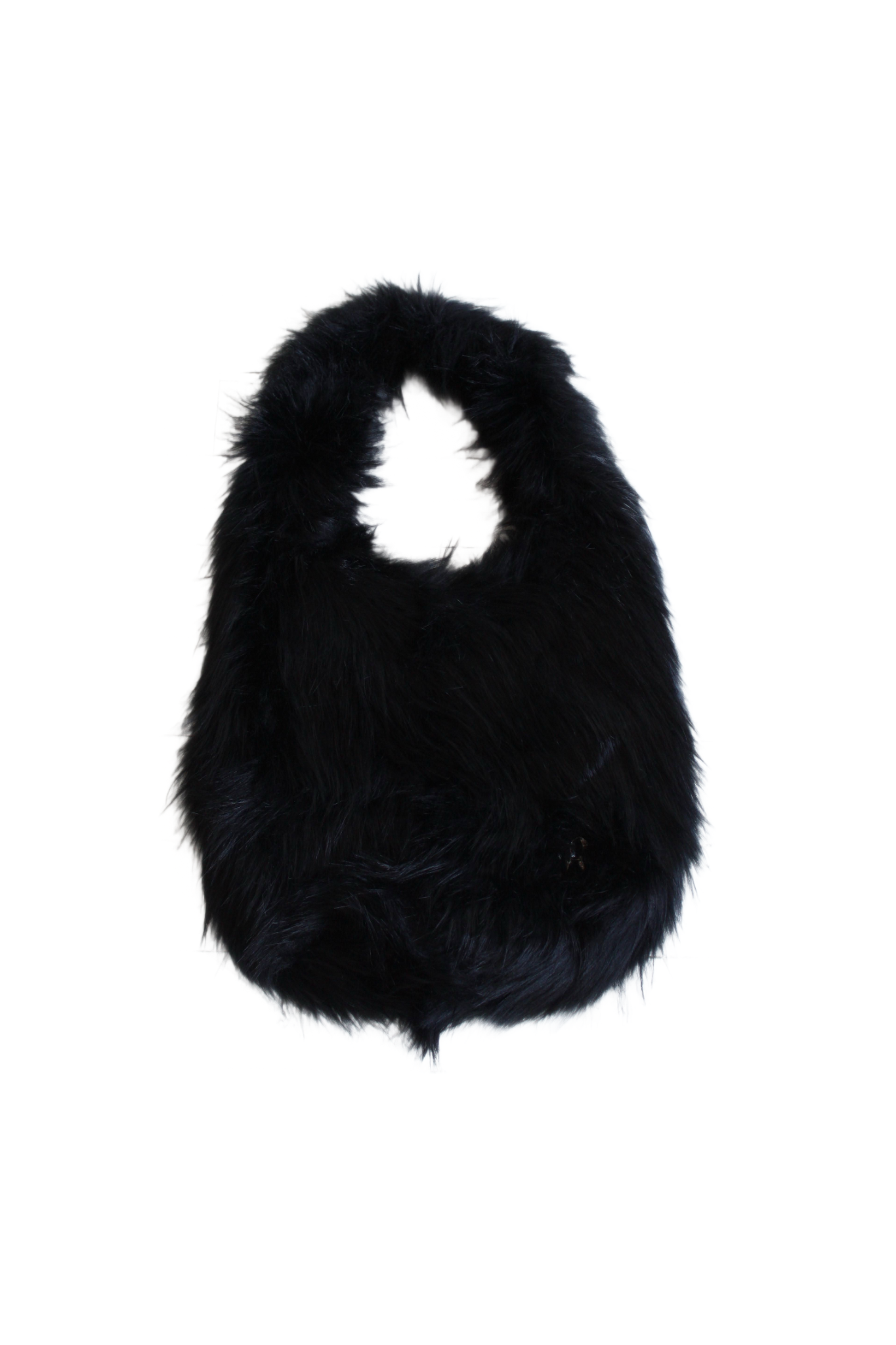 Black Furr Raquell Bag